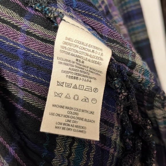 Free People Button down plaid top - Picture 6 of 6